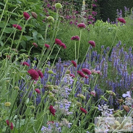 Knautia macedonica 'Red Knight' -  macedón varfű